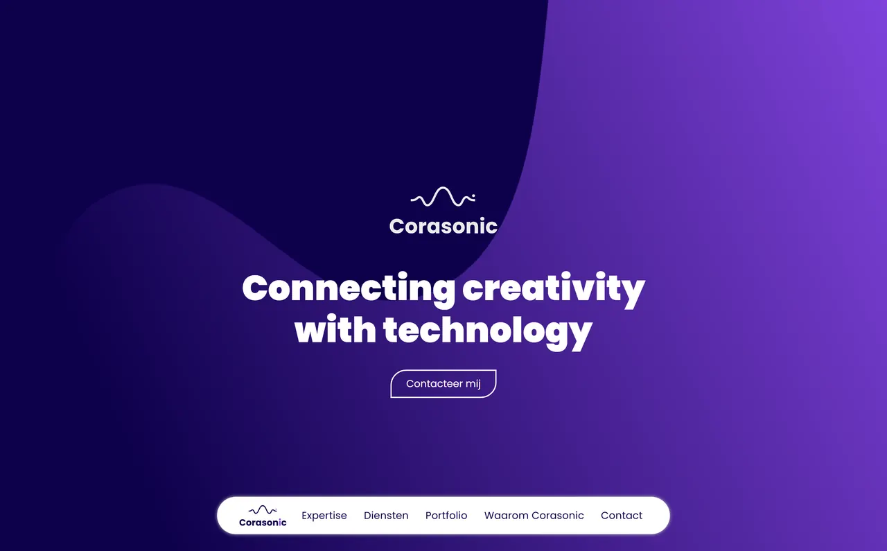 Startpagina van corasonic.be