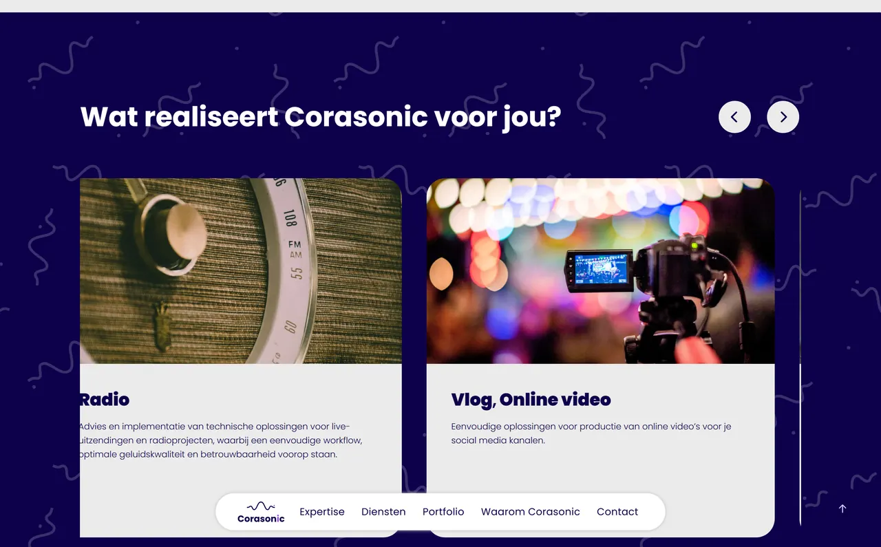 Overzicht van realisaties van Corasonic