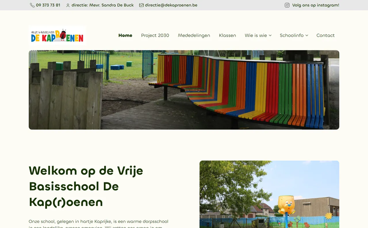 Startpagina van dekaproenen.be